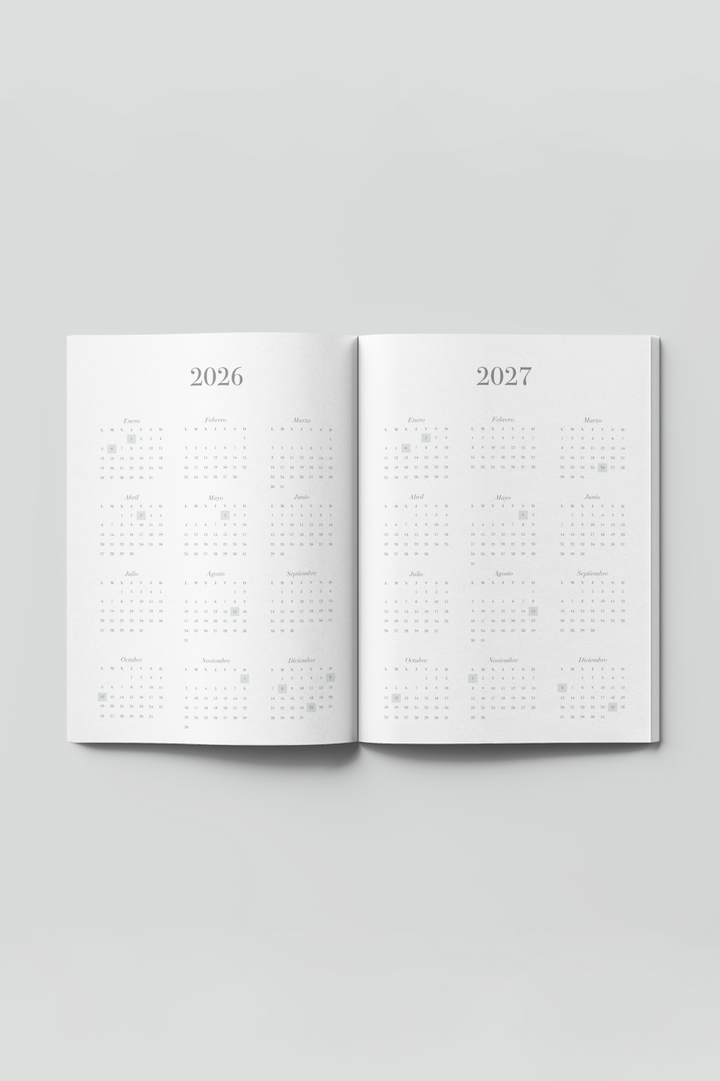 Agenda 2026 semana vista- Modelo Stripes Cherry