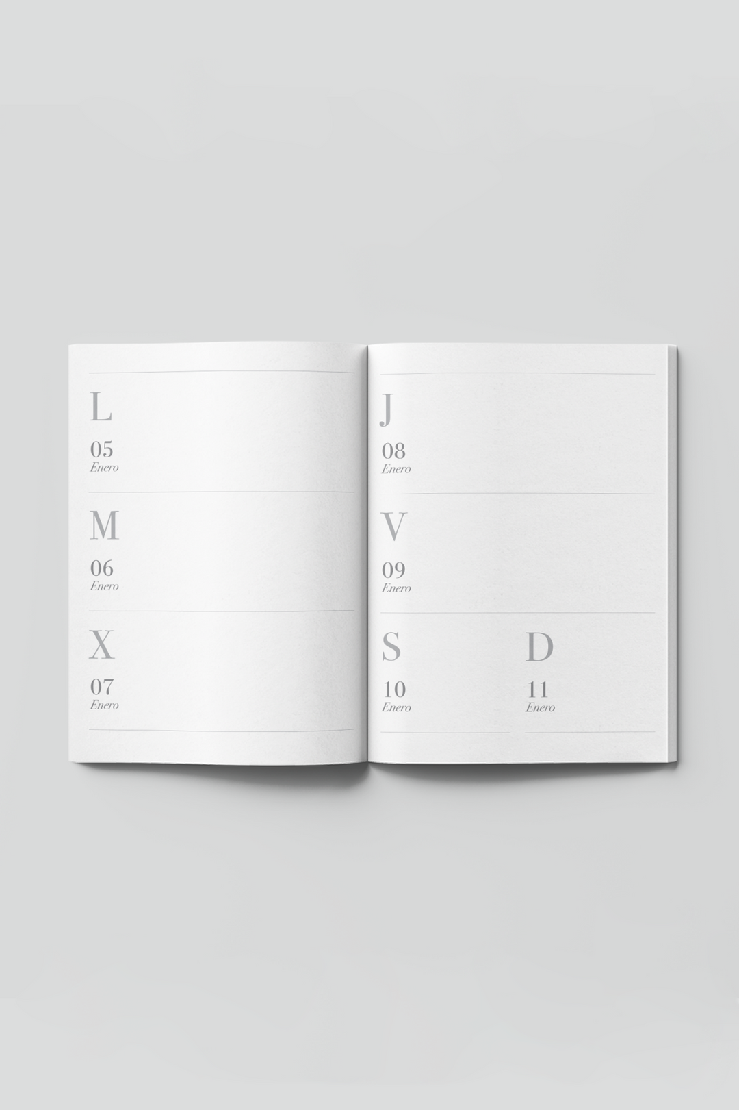 Agenda 2026 semana vista- Modelo Stripes Cherry