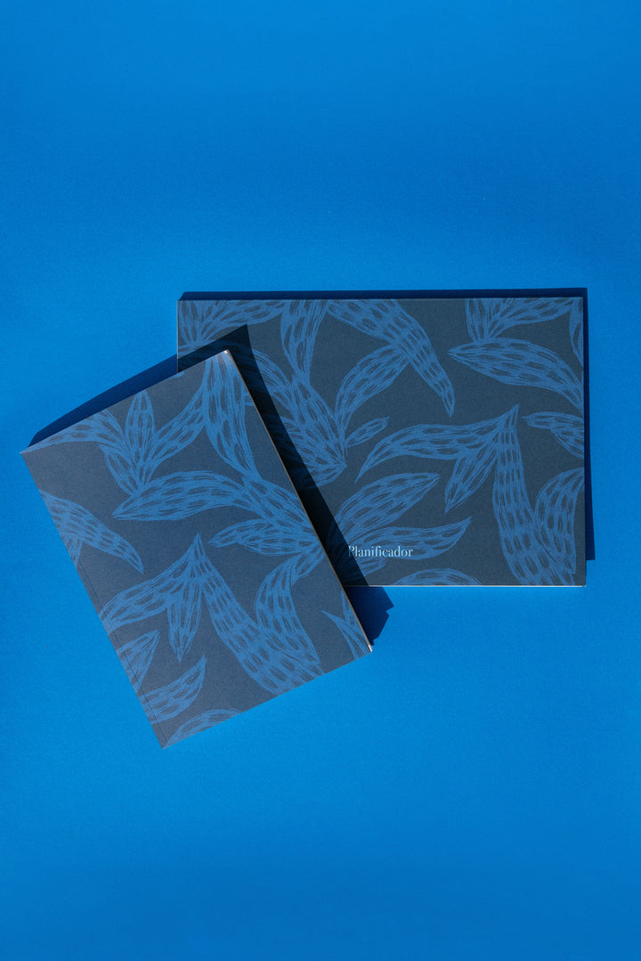 Cuaderno Chroma hojas azul