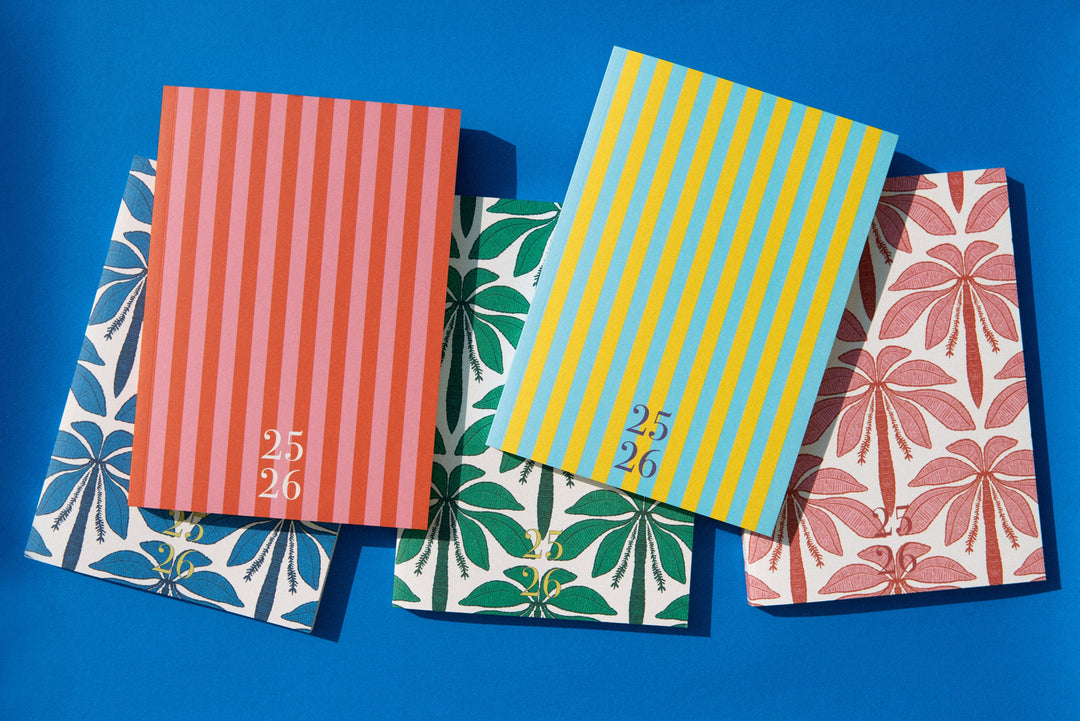 Agenda 25-26 semana vista- modelo stripes Lemon