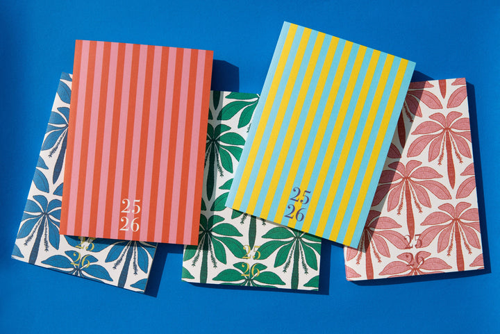 Agenda 25-26 semana vista- modelo stripes Lemon