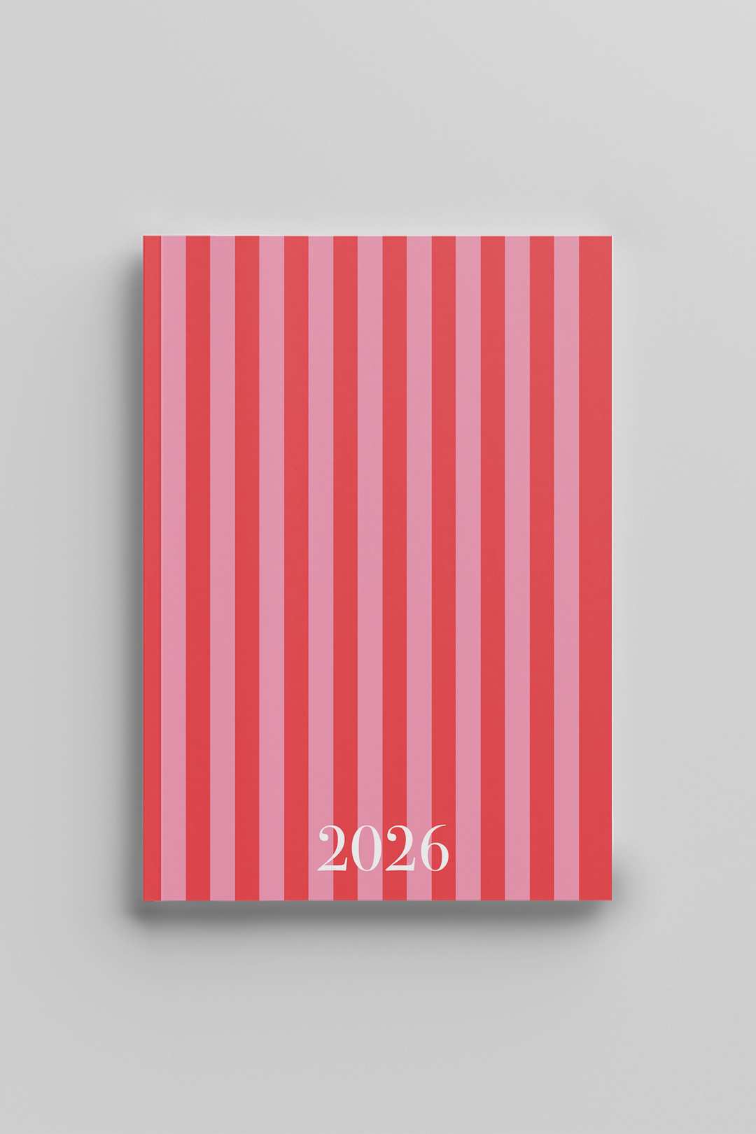 Agenda 2026 semana vista- Modelo Stripes Cherry