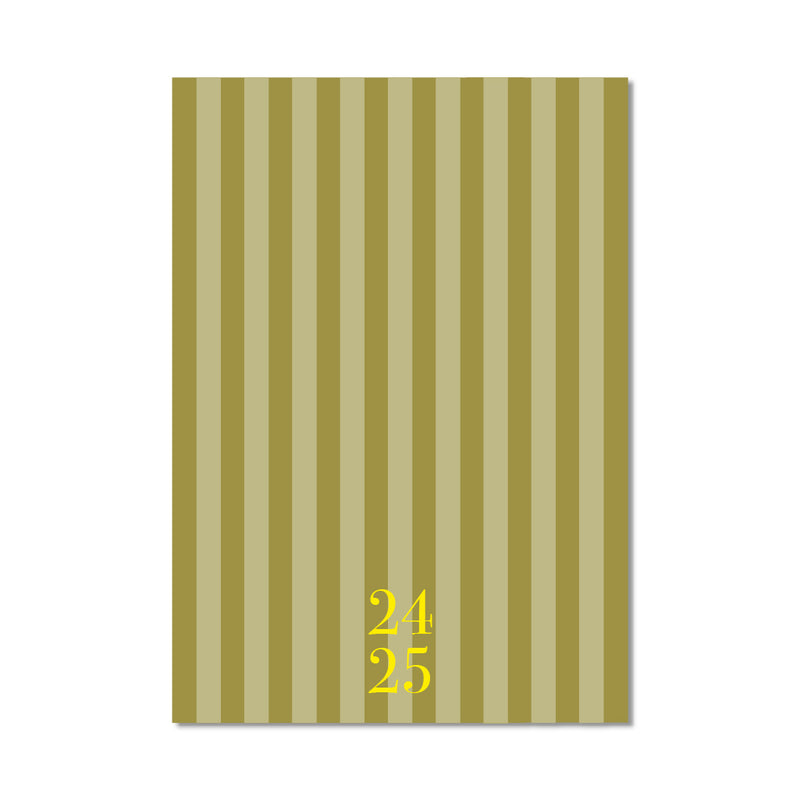 Agenda 24-25 semana vista- modelo Stripes Olive