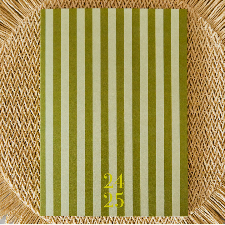 Agenda 24-25 semana vista- modelo Stripes Olive