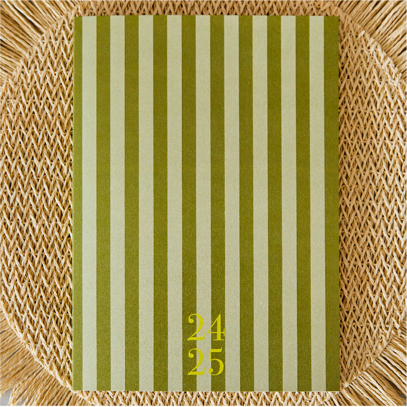 Agenda 24-25 semana vista- modelo Stripes Olive