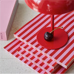 Bloc con tapa. Stripes Cherry